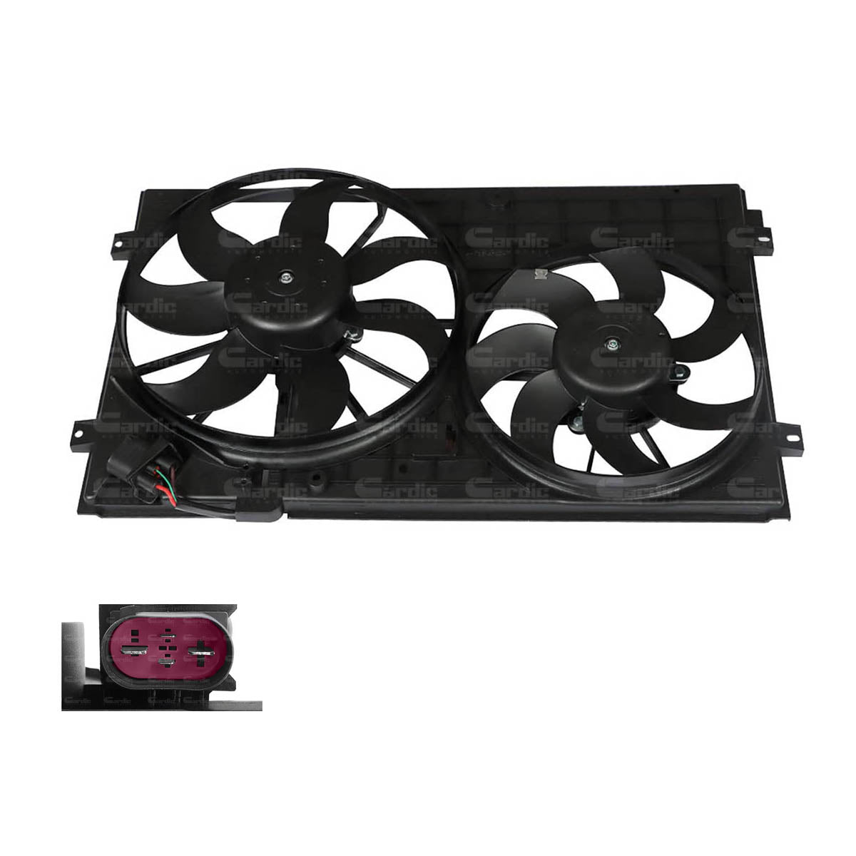 Motoventilador Para Vw Gti 2.0 2012 2013 2014
