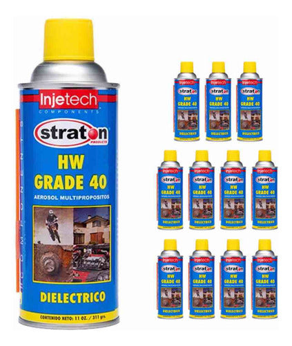 12pzs Liquido Lubricante Limpiador Multiusos Hw-40 11 Onzas