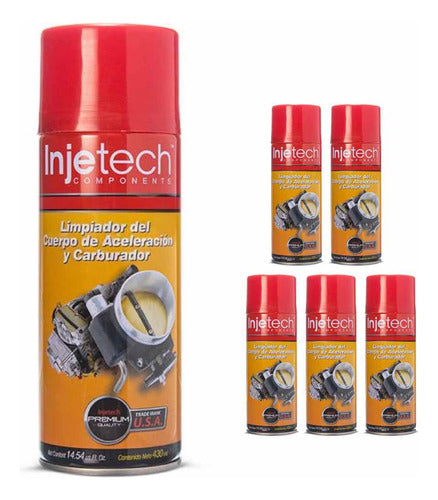 6pzs Liquido Limpiador De Cuerpo De Aceleracion Y Carburador