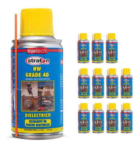 12pzs Liquido Lubricante Limpiador Multiusos Hw-40 5.5 Onzas