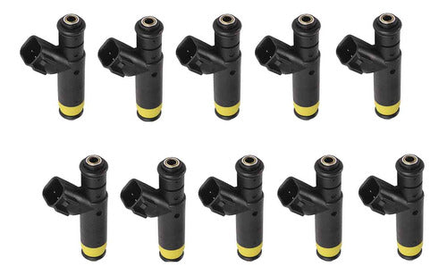 10pzs Inyector Gasolina Para Ford F450 Sd 6.8 2007 2008