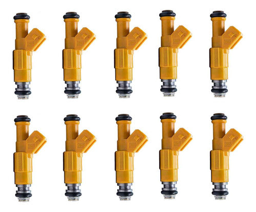 10pzs Inyector Gasolina Para Ford E350 Sd 6.8 1999
