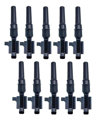 10pzs Bobina Para Ford E450 Super Duty 6.8 2003 2004 2005