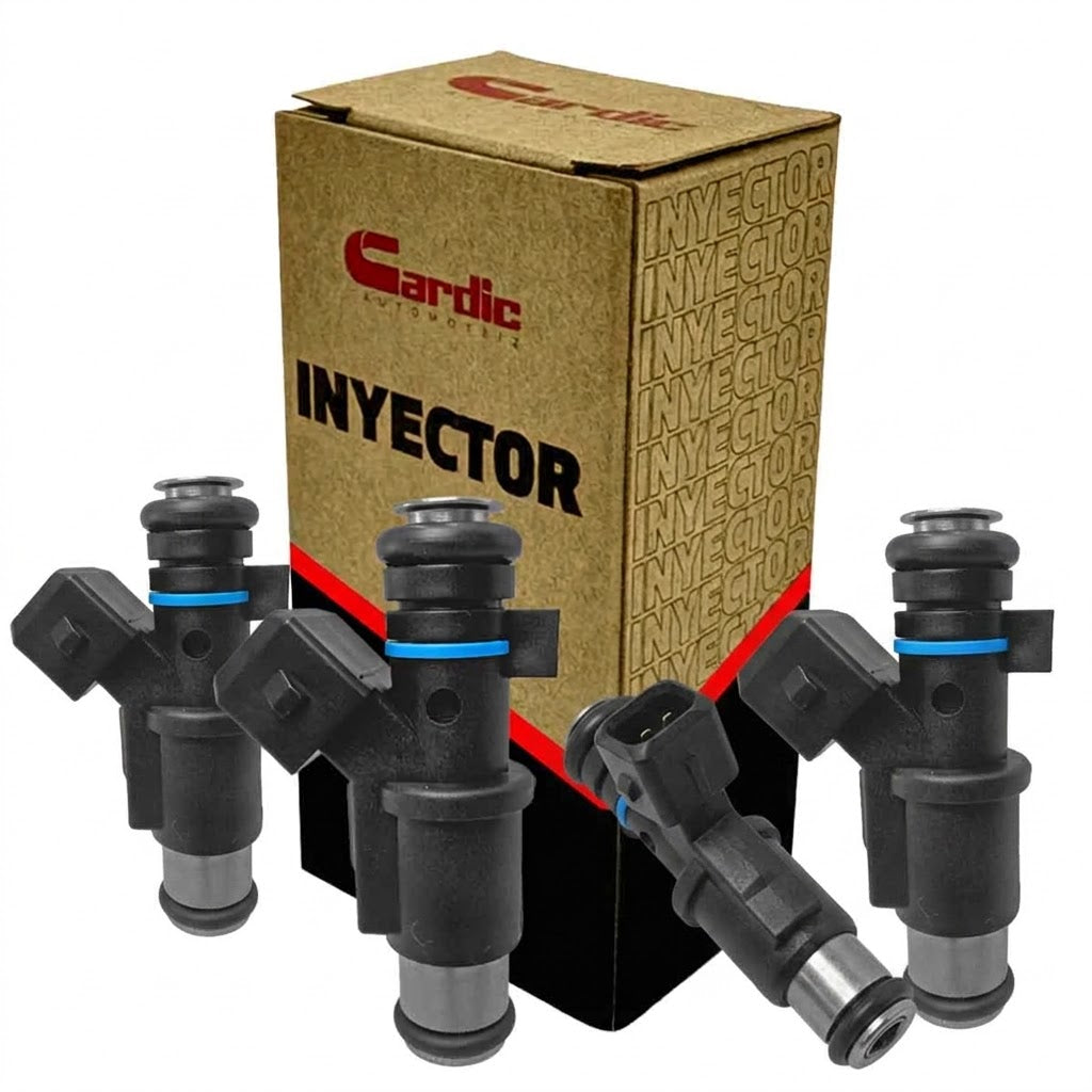 4pzs Inyector Gasolina Para Peugeot 206 1.4 2003 2004 2005